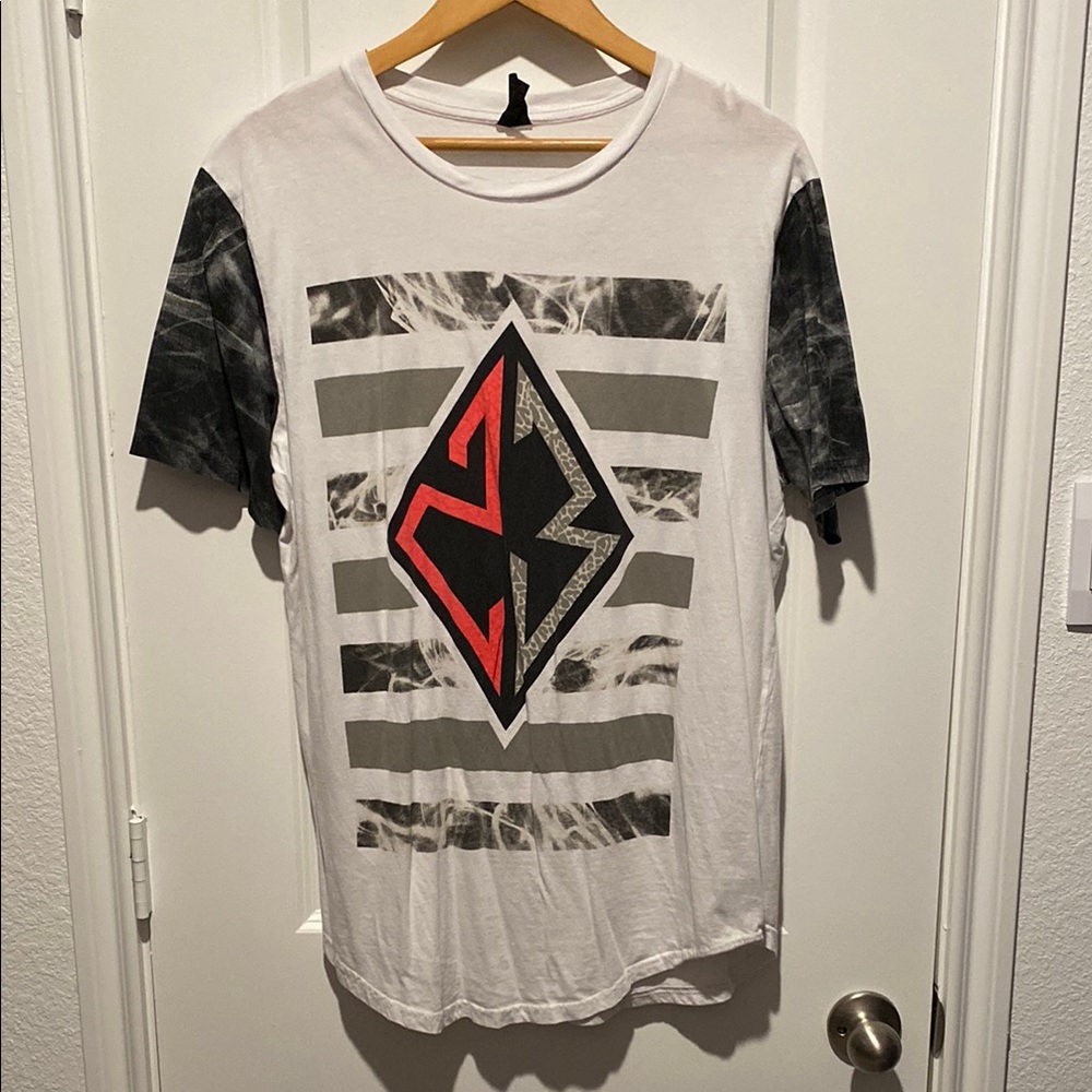 Graphic Number 23 Tee with Black and White Design